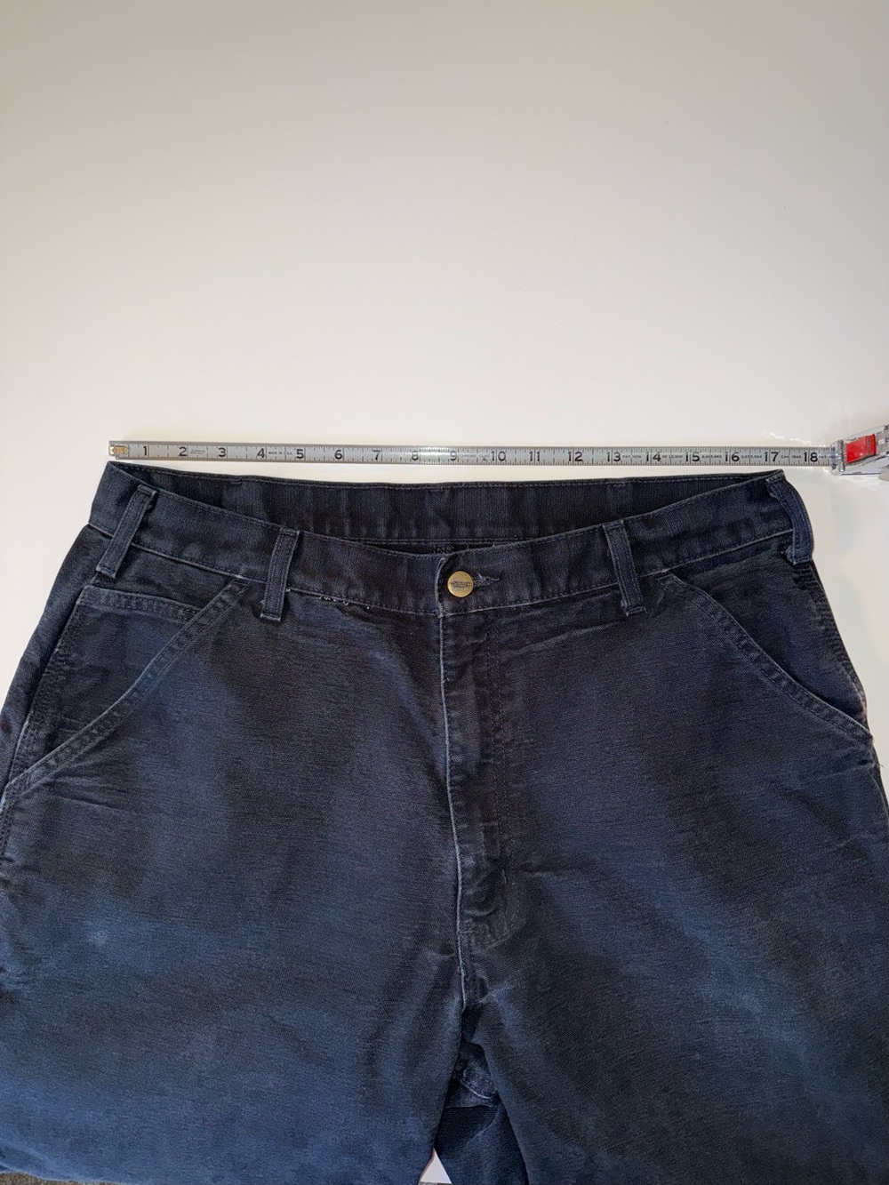 Carhartt B11 Loose Fit Washed Duck Carpenter Pants Black jeans Men's 36x34 - Picture 10 of 13